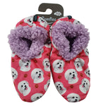 Maltese Slippers - Comfies  (Fabric Colors Vary)