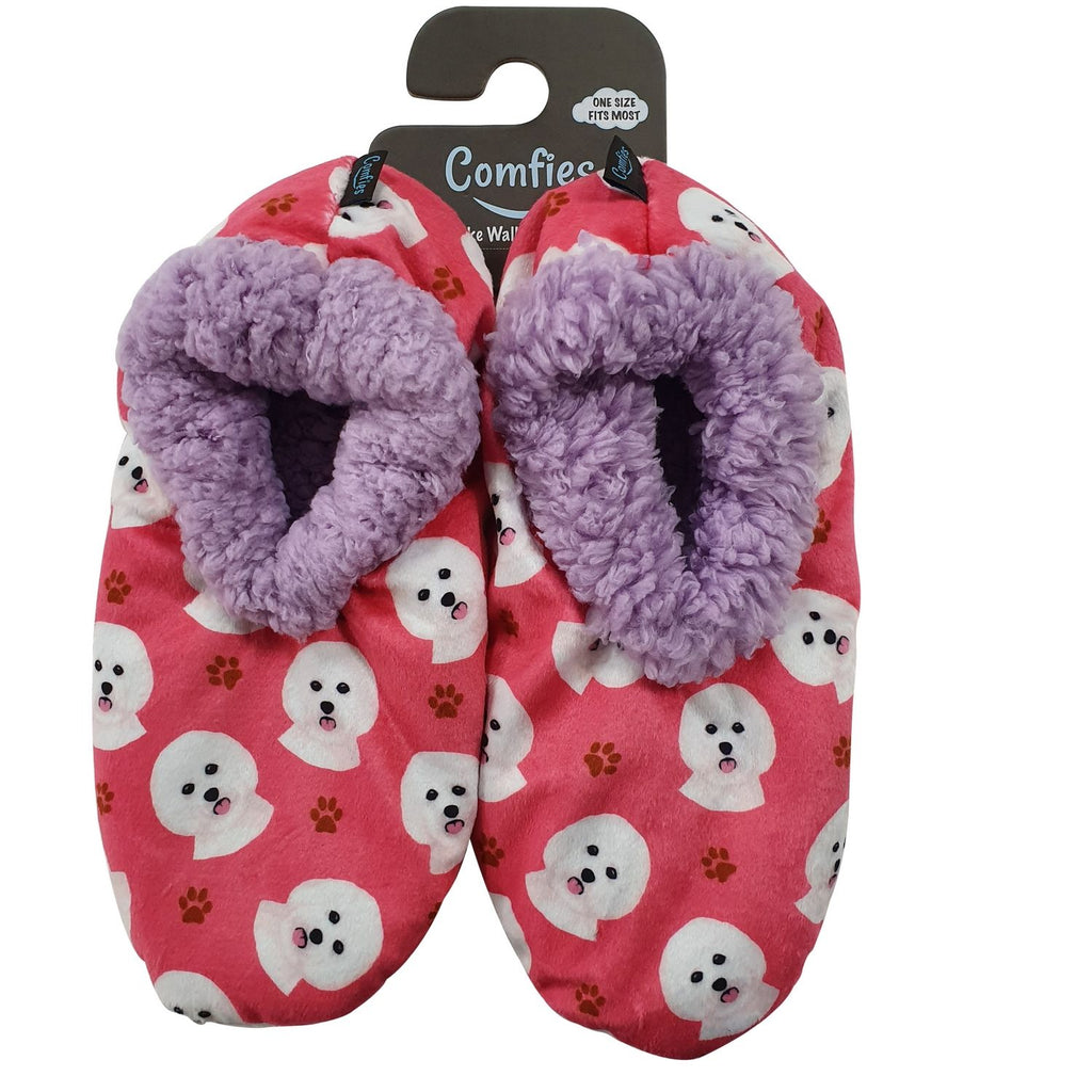 Bichon Frise Slippers - Comfies  (Fabric Colors Vary)