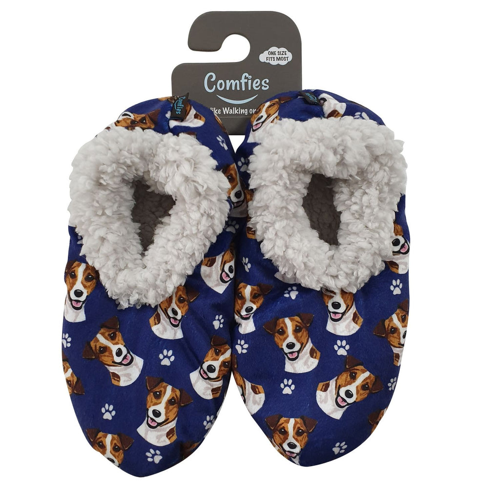 Jack Russell Slippers - Comfies  (Fabric Colors Vary)