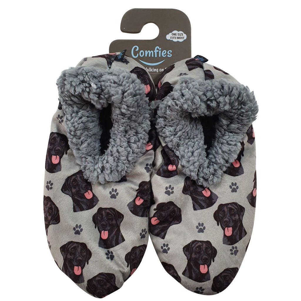 Labrador (Black) Slippers - Comfies