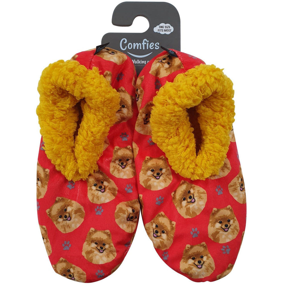 Pomeranian Slippers - Comfies  (Fabric Colors Vary)
