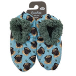 Pug Slippers - Comfies  (Fabric Colors Vary)