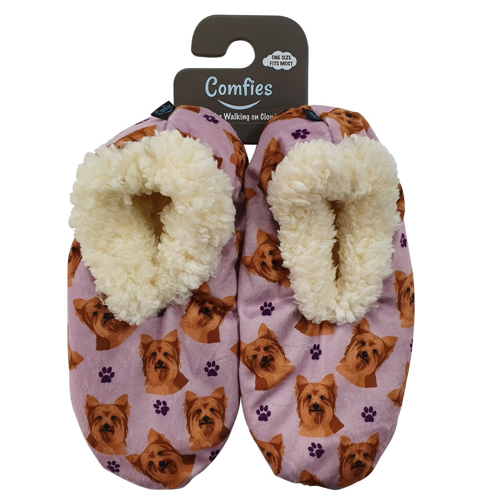 Yorkie Slippers - Comfies (Fabric Colors Vary)