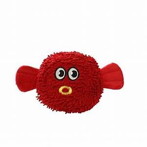 Microfiber Ball Blowfish Dog Toy