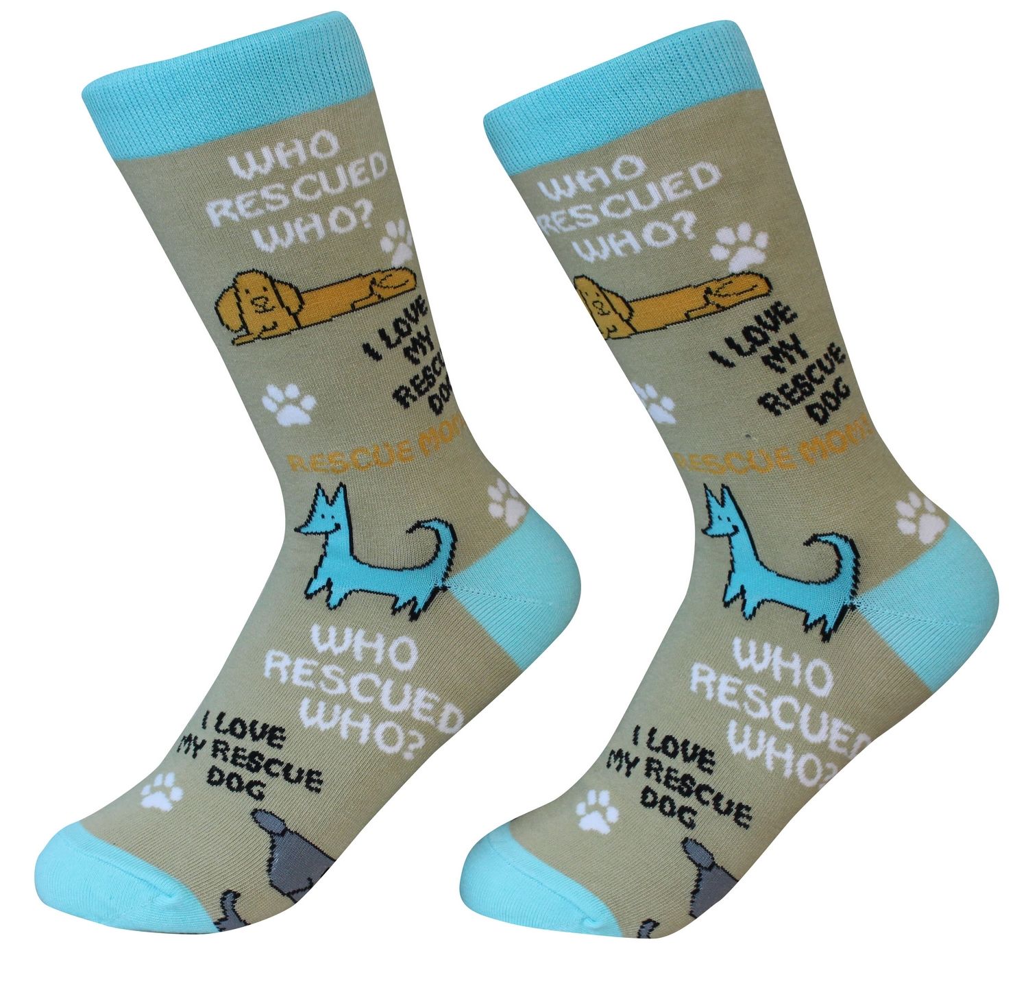 Who Rescued Who? Socks - Unisex